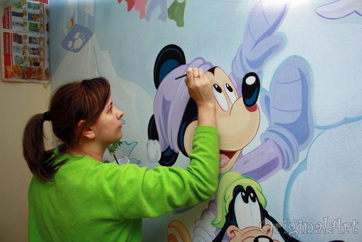 Afford winter fast Picturi pe pereti camera Mickey Mouse